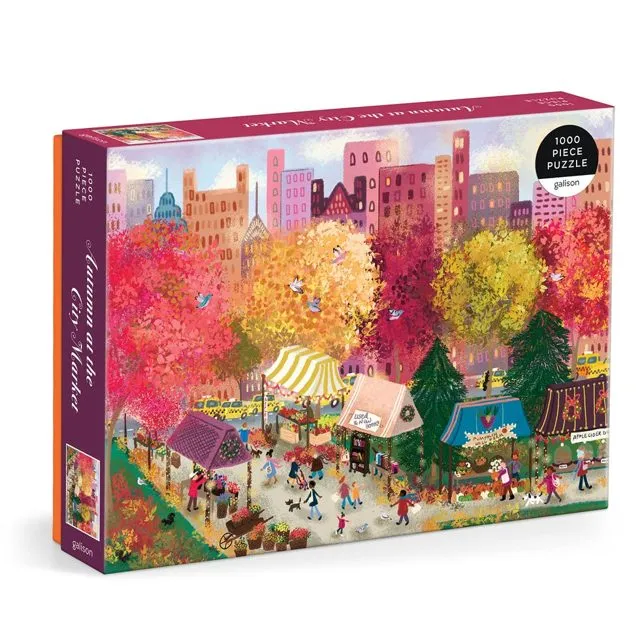 Galison Autumn at The City Market Puzzle