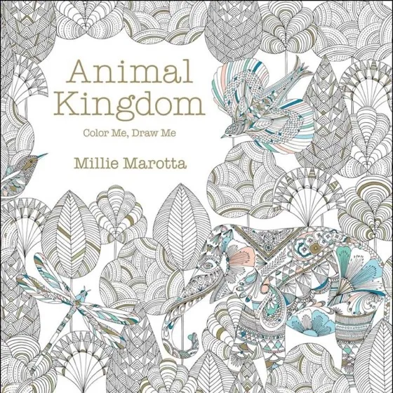 Animal Kingdom: Color Me, Draw Me' Adult Coloring Book