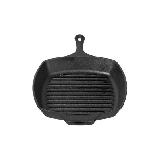 Lodge 10.5-Inch Cast Iron Square Grill Pan