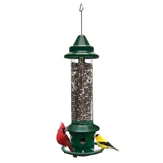 Squirrel Buster Plus Squirrel-proof Bird Feeder w/Cardinal Ring and 6