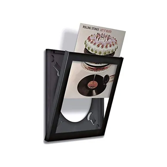 Art Vinyl Play Display 12 Inch Vinyl Record Frame Black
