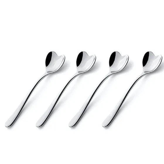 Alessi Il Caffe Alessi Set of 4 Heart-Shaped Spoons