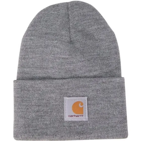 Carhartt Knit Cuffed Beanie, Heather Grey