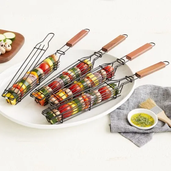 Charcoal Companion CC3087 Nonstick Kabob Grilling Baskets