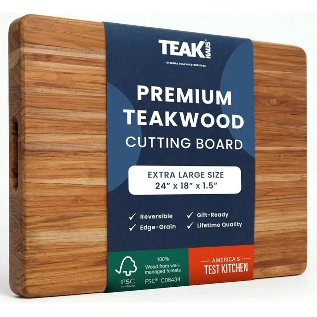 Teakhaus Edge Grain Cutting Board, 24 x 18 x 1.5 in 107')