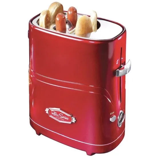 Nostalgia 2-Slot Hot Dog and Bun Toaster