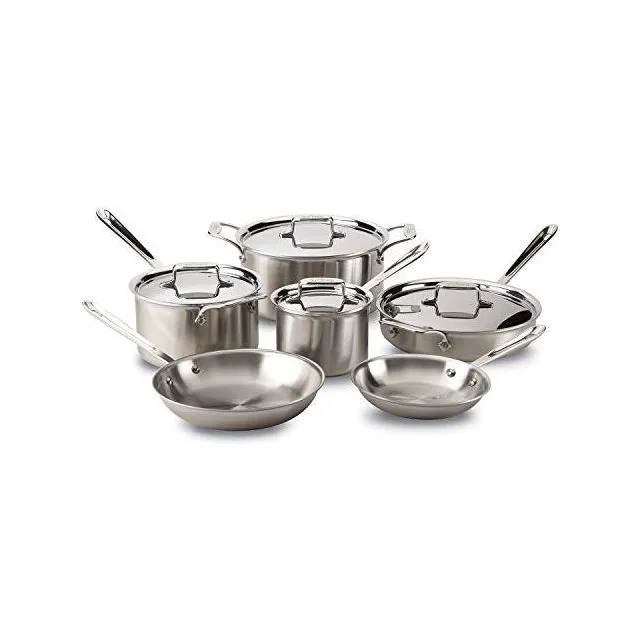 All-Clad D5 Stainless-Steel 10-Piece Cookware Set