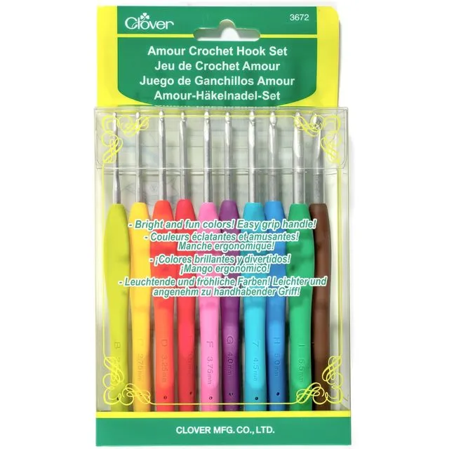 Clover Amour Crochet Hook Set, No. 3672