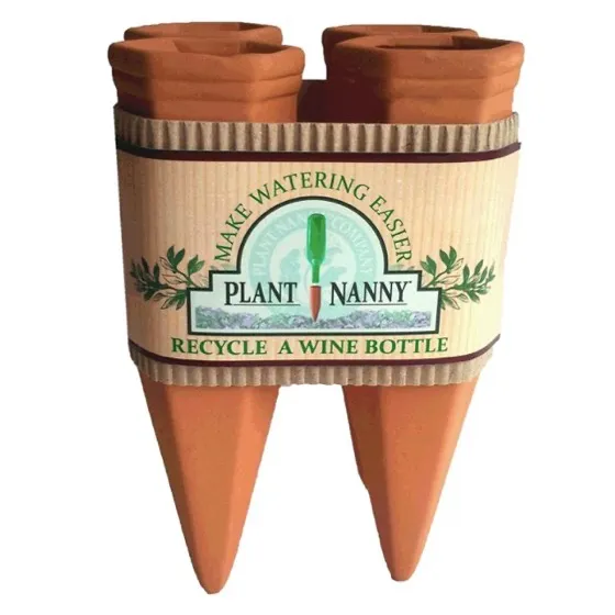 Plant Nanny 4 Count Wine Bottle Stake Set