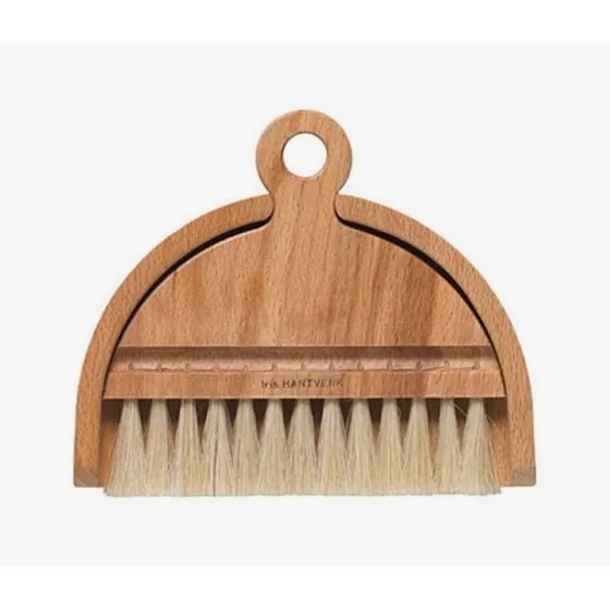 Handcrafted Table Dustpan and brush by Iris Hantverk
