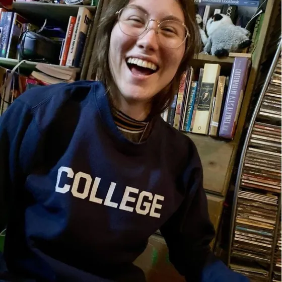 United Tees Animal House 'College' Crew Neck Sweatshirt