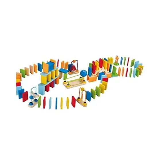 Hape Dynamo Wooden Domino Set Domino Racing Building