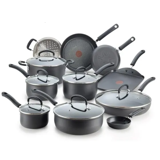 T-Fal Ultimate Hard Anodized Nonstick Pots and Pans Set 17