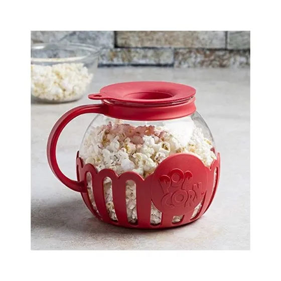 Ecolution Patented Micro-Pop Microwave Popcorn Popper with Temperature Safe Glass