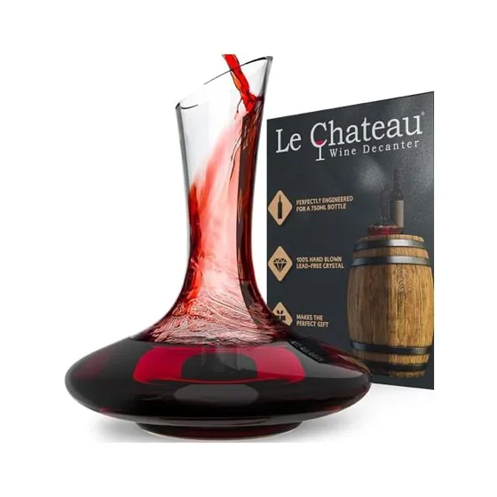 Le Chateau Large Elegant Wine Decanter with Aerator
