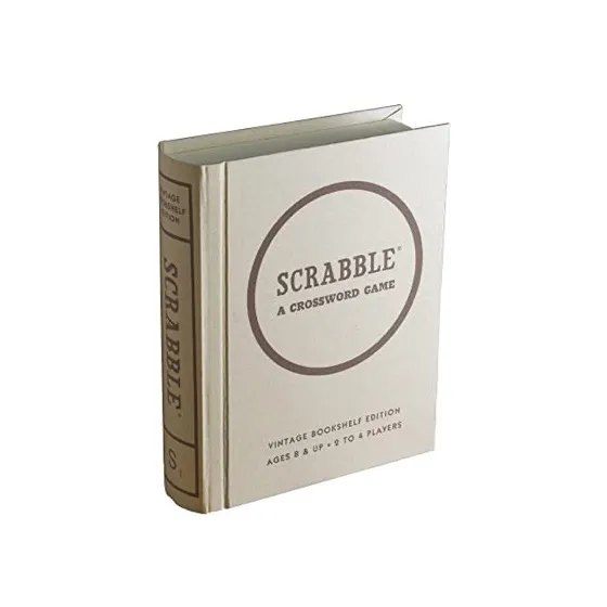WS Game Company Scrabble Vintage Bookshelf Edition Board Game