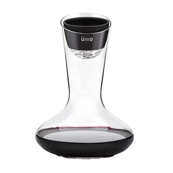 Ullo Wine Purifier with Hand-Blown Decanter and 6 Sulfite Filters