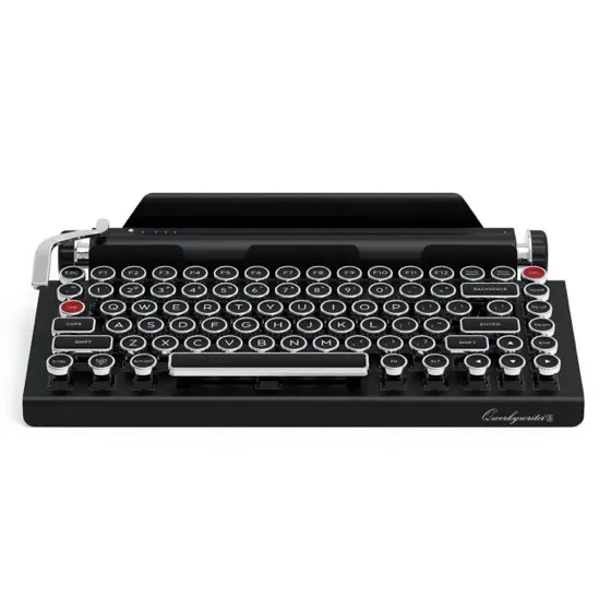 Qwerkytoys Qwerkywriter Typewriter Inspired Retro Mechanical Wired & Wireless Keyboard