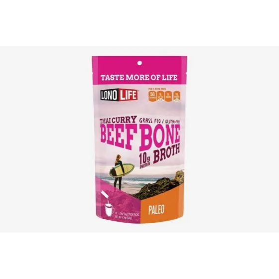 LonoLife Thai Curry Beef Bone Broth Powder Mix