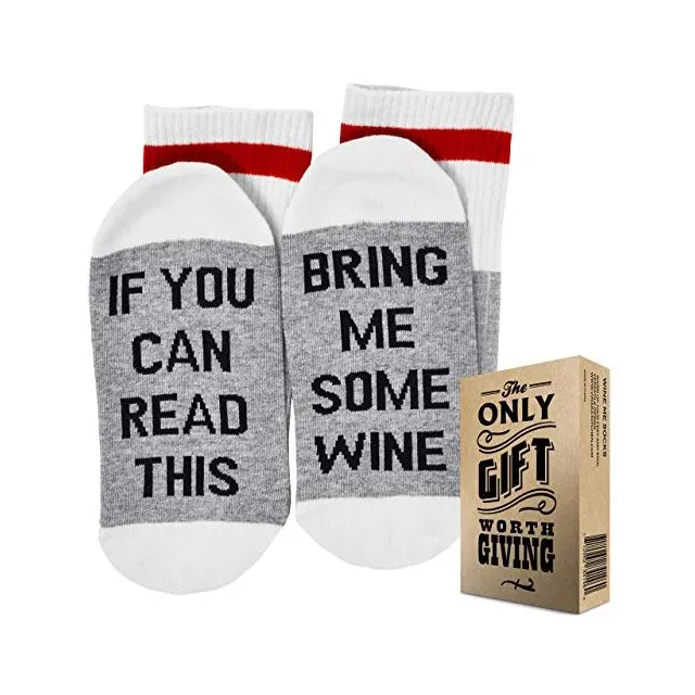 The Only Gift Worth Giving Wine Socks