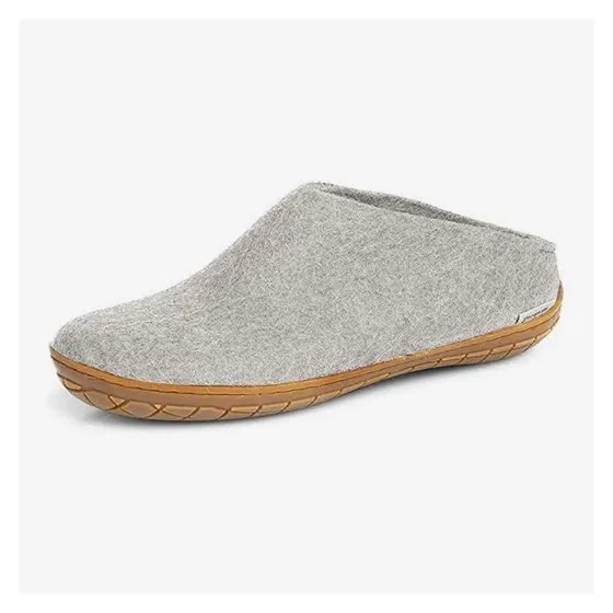 Glerups 100% quality wool mix Slipper with rubber sole