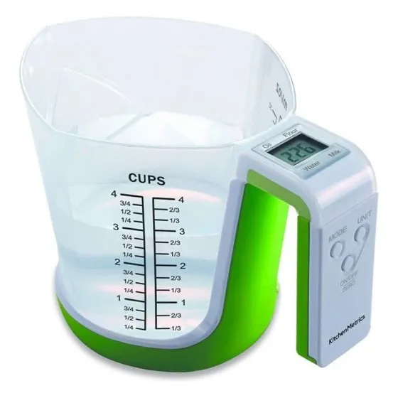 KitchenMetrics Digital Kitchen Food Scale and Measuring Cup