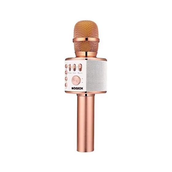 Bonaok Wireless Bluetooth Karaoke Microphone, 3-in-1 Portable Handheld Karaoke Mic Speaker