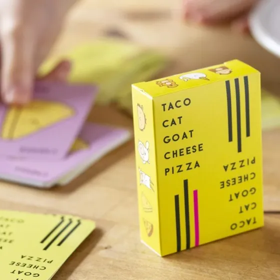 Taco Cat Goat Cheese Pizza Card Game by Taco Cat