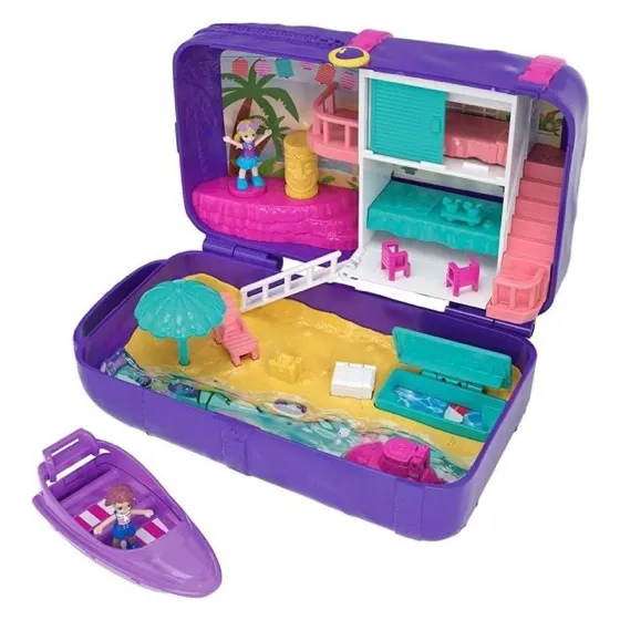 Polly Pocket Hidden Places Beach Vibes Backpack with Beach Theme
