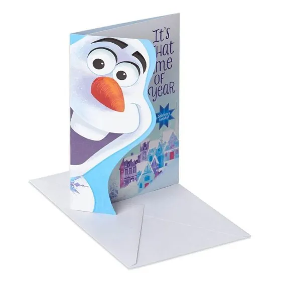 American Greetings Frozen Holiday Card with Stickers