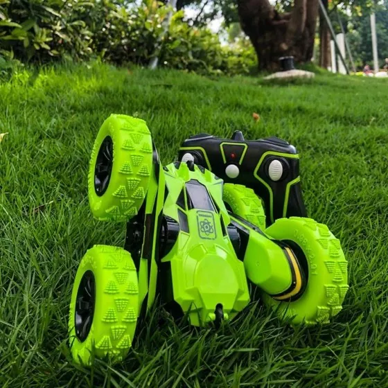 Threeking Remote Control Flip Stunt Car Double Sided Driving Toys