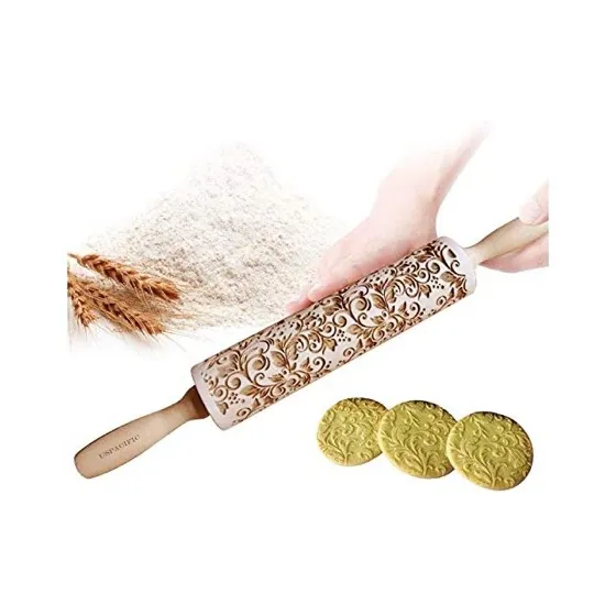 Uspacific Embossing Rolling Pin