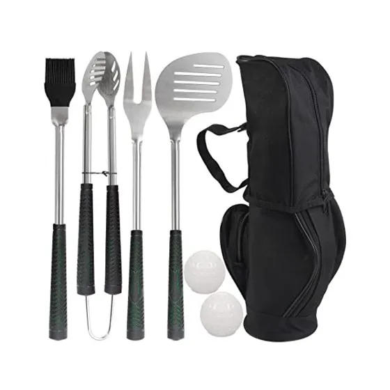 Poligo 7PCS Golf-Club Style BBQ Tool Set Grilling Tools
