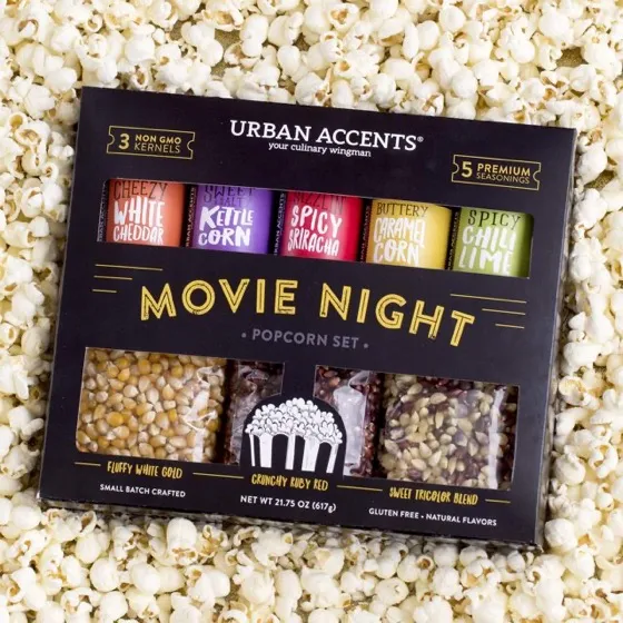Urban Accents Movie Night Popcorn Gift Set
