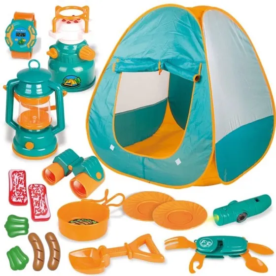 FUN Little Toys Pop Up Play Tent with Camping Gear