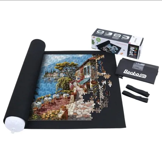 Becko US 1500 Piece Jigsaw Puzzle Mat Roll Up