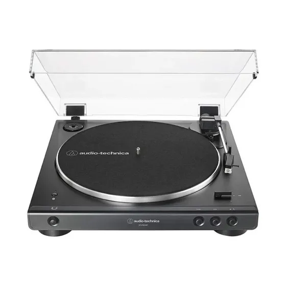 Audio-Technica At-lp60xbt-bk Fully Automatic Wireless Belt-Drive Stereo Turntable