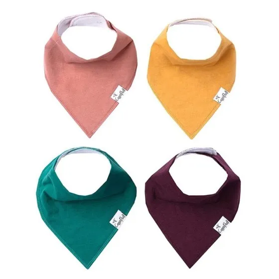 Copper Pearl Baby Bibs 4 Pack