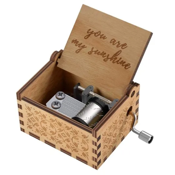 You Are My Sunshine Wood Music Box