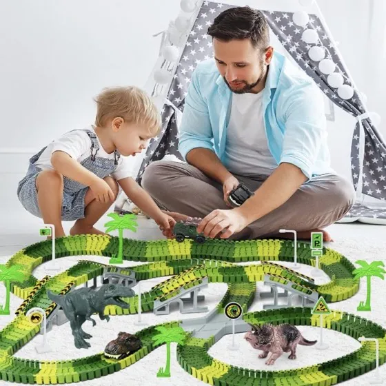 Create-A-Dinosaur World Road Race Tracks