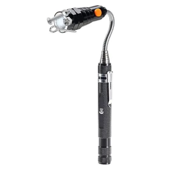 Magnetic Pickup Tool Telescoping Magnet Flashlight