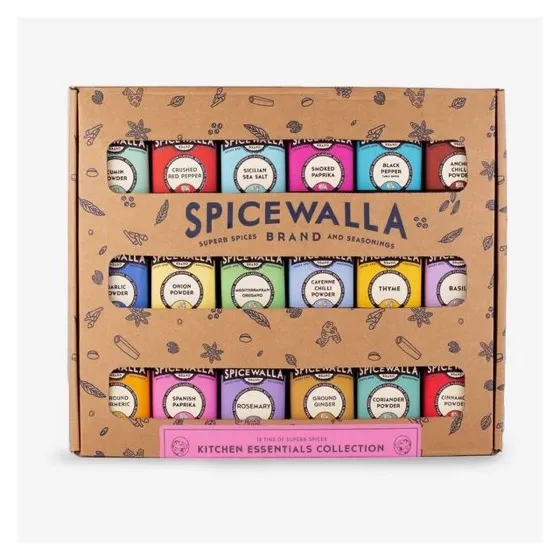 Spicewalla Essential Spices and Seasonings Set 18 Pack Variety