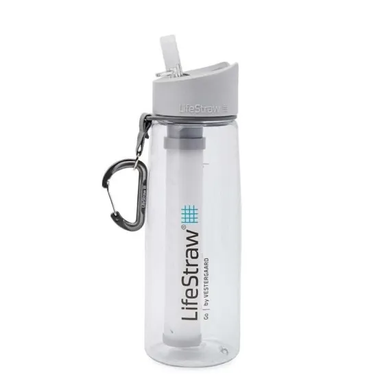 LifeStraw Go Water Filter Bottle with 2-Stage Integrated Filter Straw