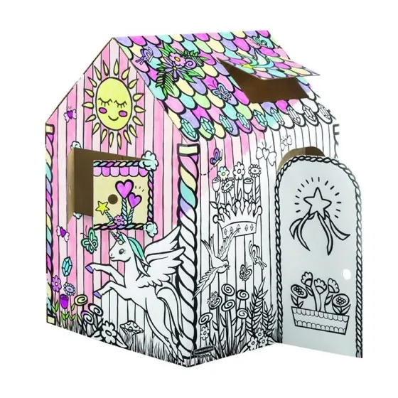 BB at Play XLarge Color in Unicorn Playhouse Craft Activity