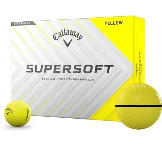 Callaway Supersoft Yellow Align Golf Balls
