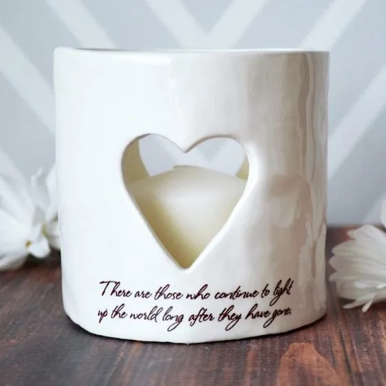 Sympathy Heart Candle Votive