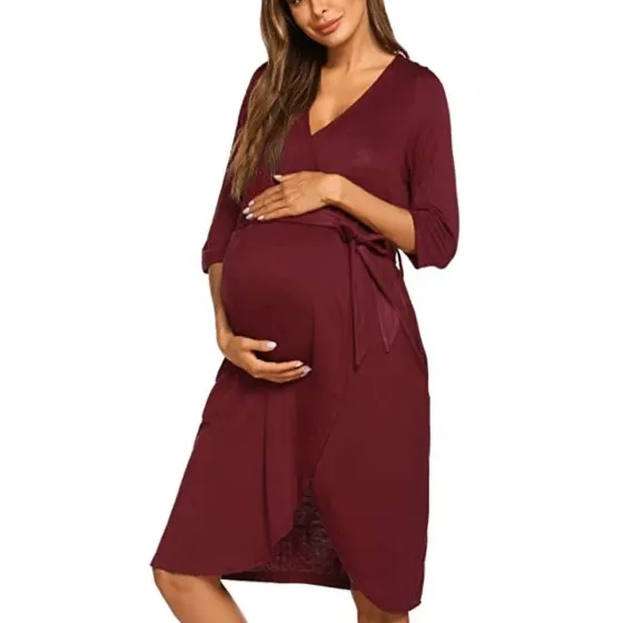 Ekouaer Women's Kimono Robes Lightweight Bath Robe Bathrobe Soft Sleepwear