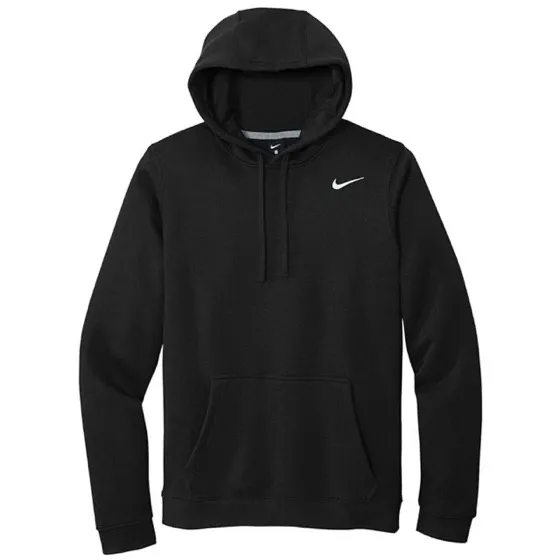 Nike Men's Hoodie Sweatershirt Pullover Club Cotton With Big