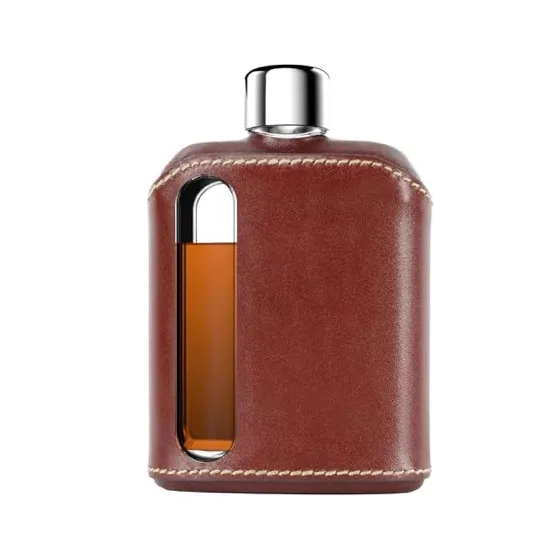Modern Glass Hip Flask