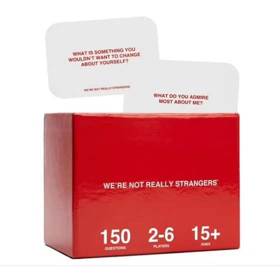 We're NOT Really Strangers Card Game
